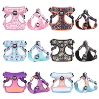 gradient dog harness oxford cloth dog chest with waterproof adjustable belt cover vest small dog medium large dog accessories