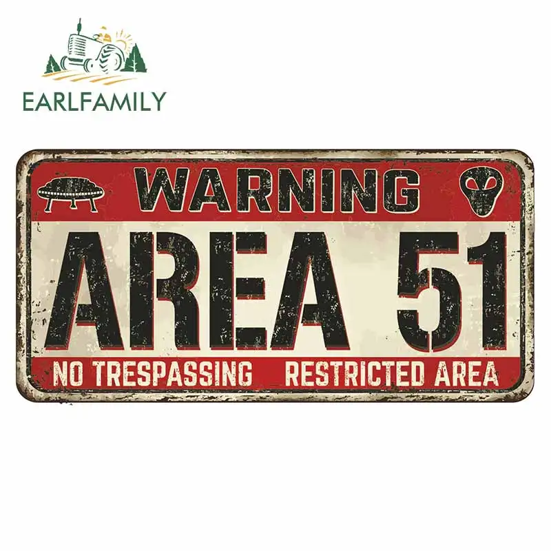 EARLFAMILY 13 см x 6,4 см для площади 51, наклейки для автомобиля без ограничений, водонепроницаемые мотоциклетные наклейки, виниловые наклейки для бампера, индивидуальный декор для багажника