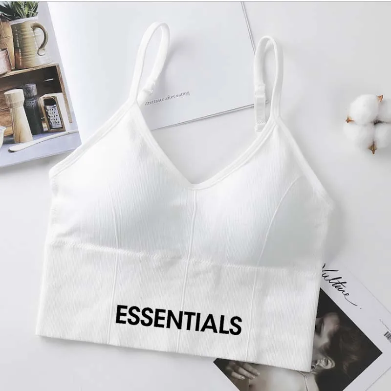 Спортивный бюстгальтер с принтом и чашками пуш-ап