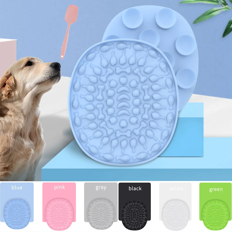 

Scraper Dog Lick Mat for Dogs Pet Slow Food Plate Dog Bathing Distraction Silicone Dog Sucker Food Training Pet Feeder Supplies