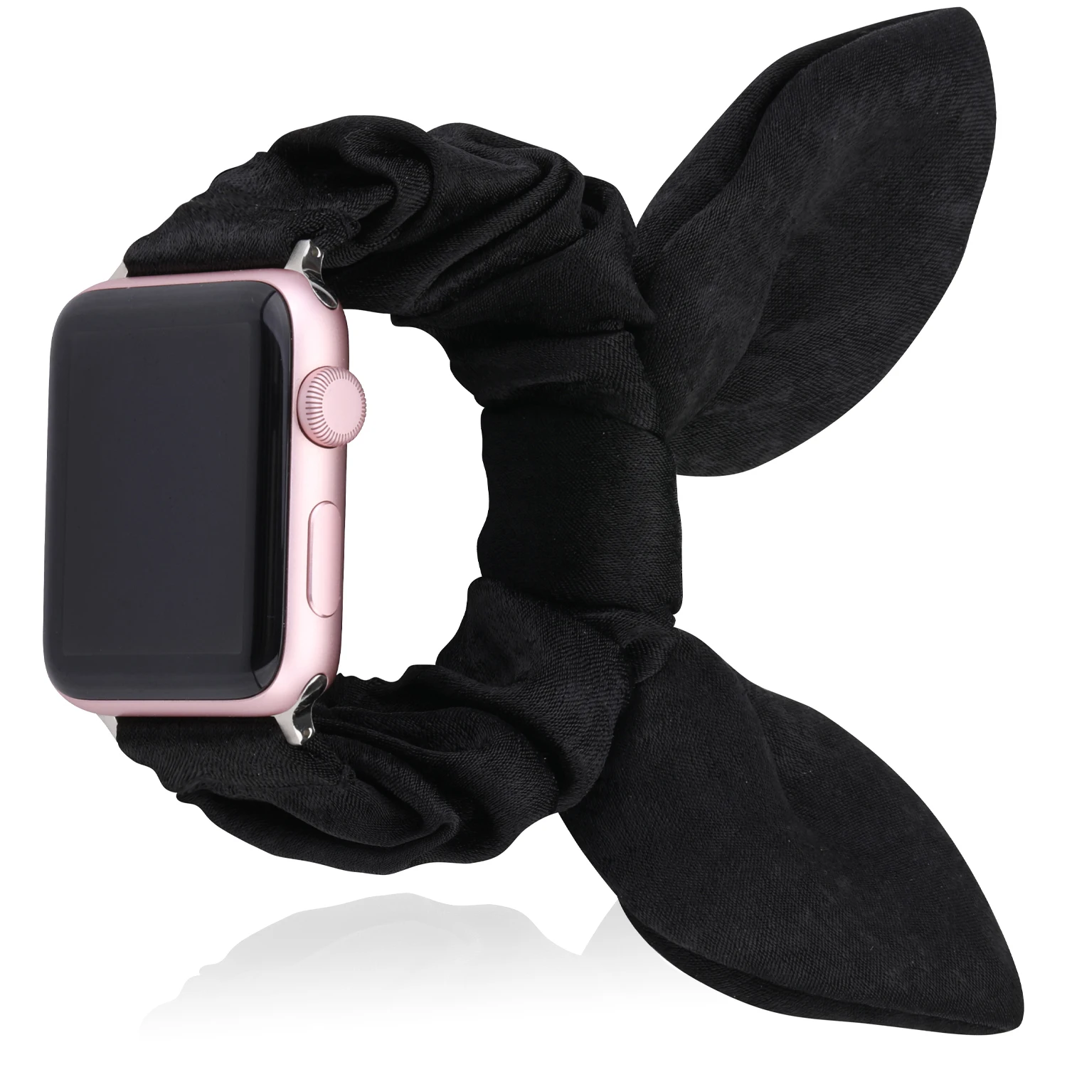 Women Scrunchie Elastic Strap for Apple Watch 38mm 40mm for Apple Watch 5 Band 44mm 42mm Butterfly Bracelet Iwatch Series 6 4 3