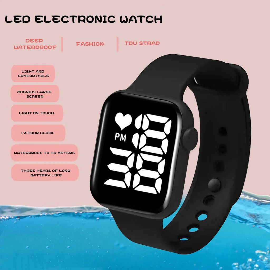 

Mannen Pols Digitale Horloges Casual Elektronische Led Sport Waterdicht Vrouwen Horloges Mode Eenvoudige Kinderen Klok Relogio