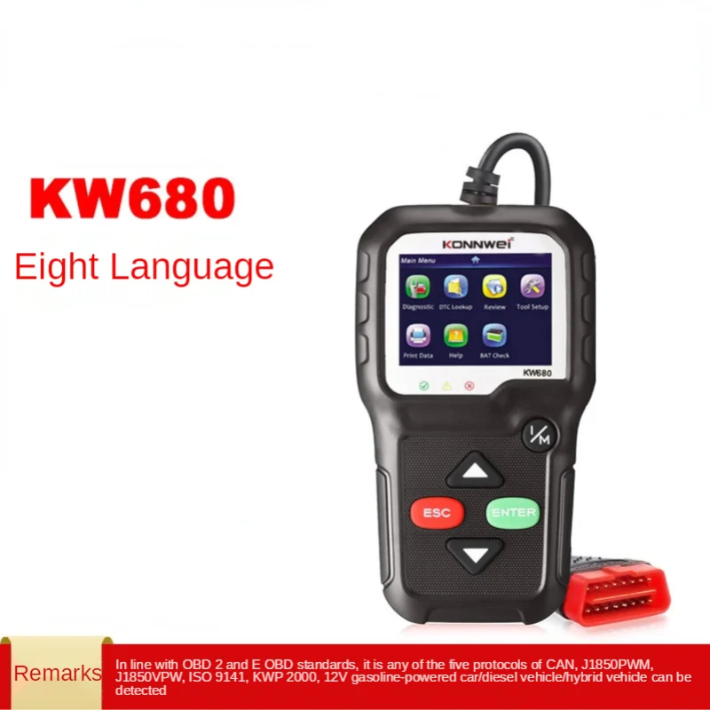 Автомобильный диагностический сканер KONNWEI KW680 OBD2