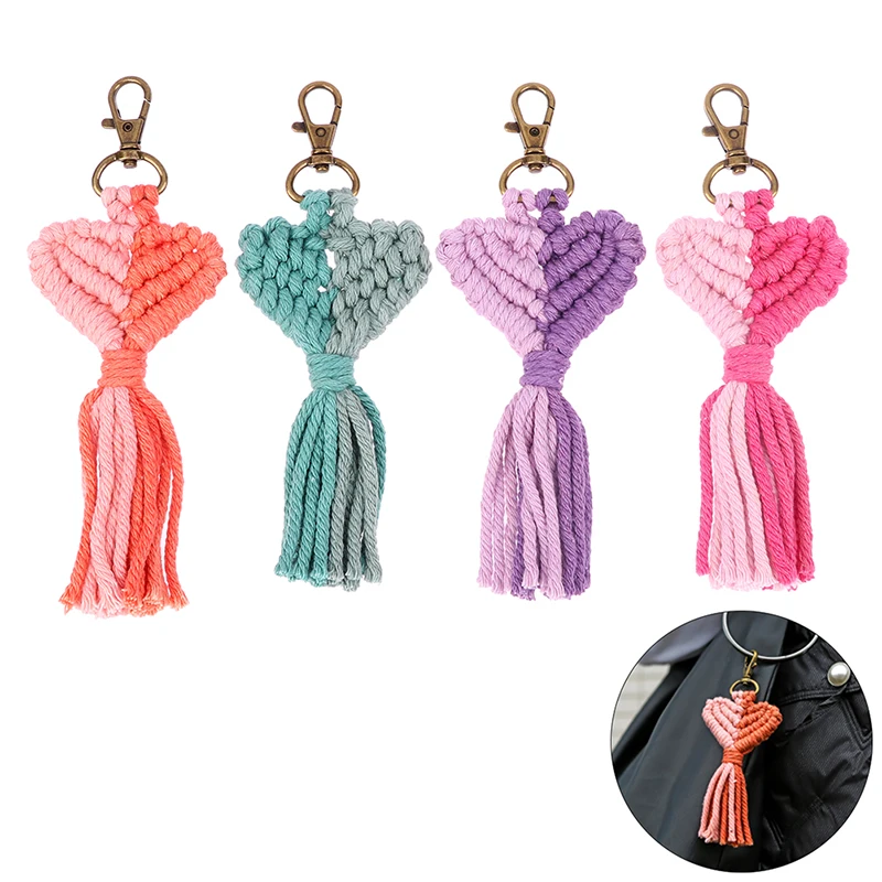 

1Pcs Hobo Keychain Handmade Heart-shaped Bag Pendant Gift Car Keys Mother's Day Gift Fashion Jewelry Accessories Wholesale