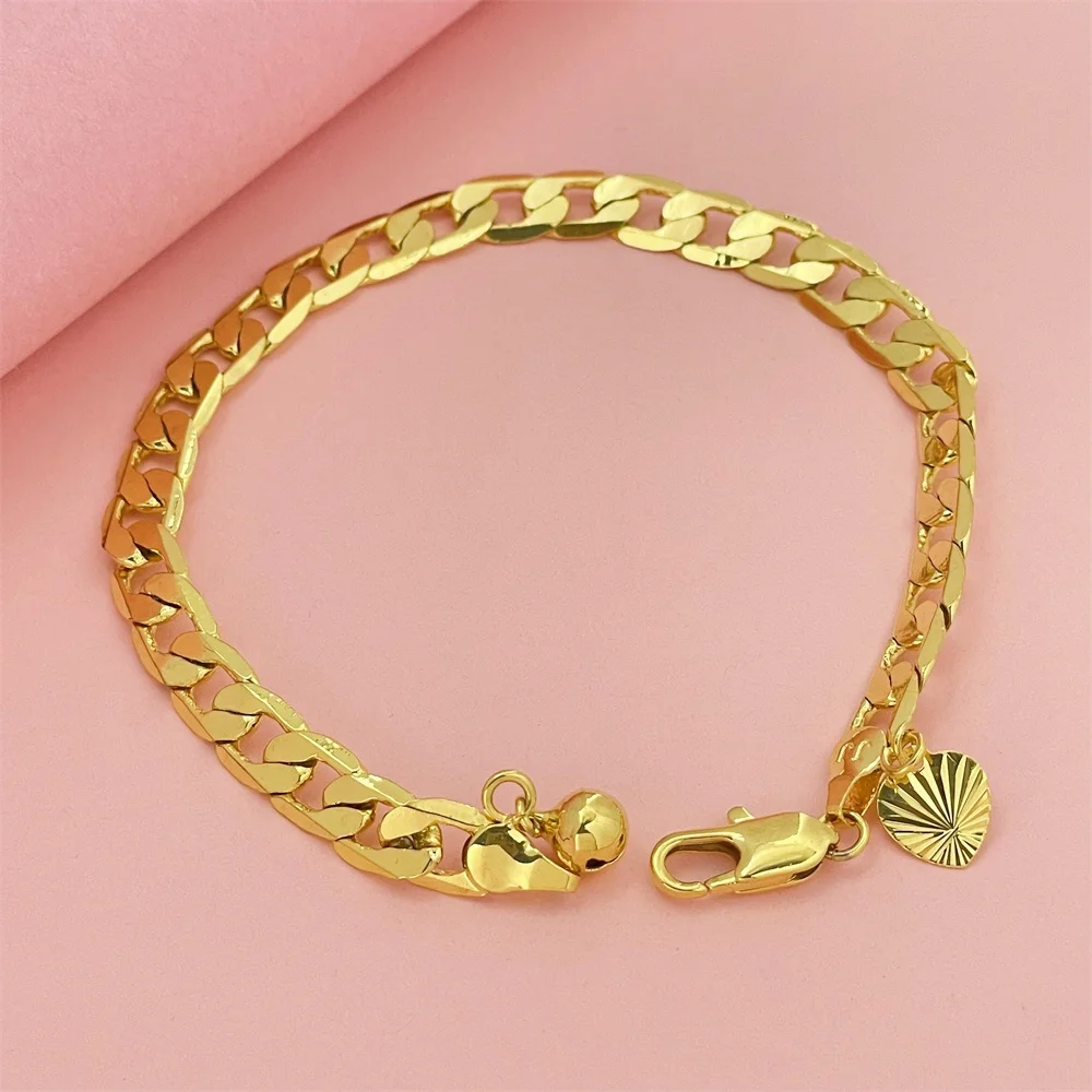 Стильный золотой цветной 6 мм Боковой браслет Лидер продаж ювелирные изделия