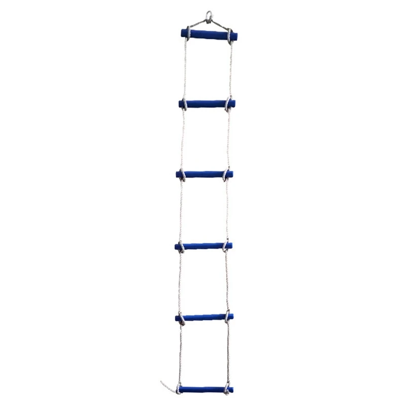 Kids Rope Ladder, Outdoor Plastic Rungs PE Rope Ladder For Boys Kids, Climbing Ladder Toy Exercise Equipment