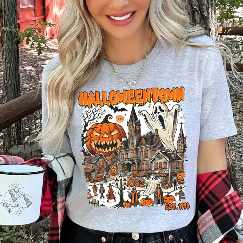 Хэллоуин призраки Est 1998 футболки хэллоуин владельский Университет женская