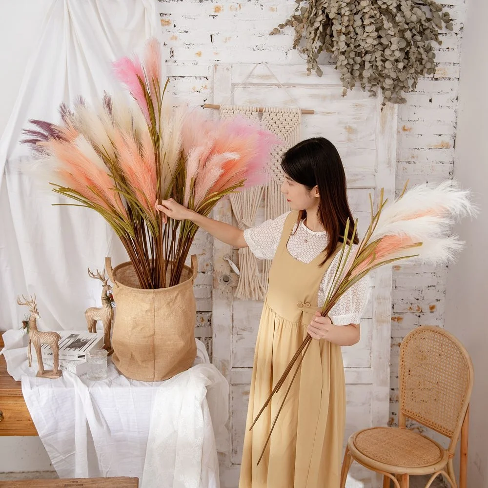 

Artificial flower handicraft decoration reed grass simulation flower green plant ins wind mw09916