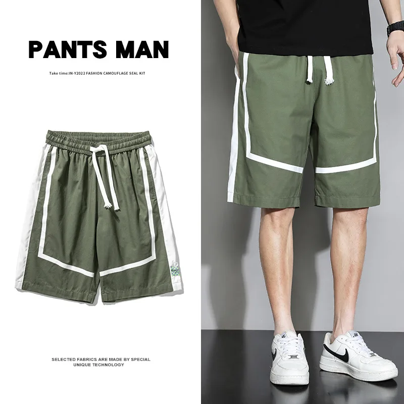 

New Summer Casual Shorts Men Patchwork Comfortable Quick Dry Loose Shorts Black Men Leisure Elastic Short Pants Plus Size M-8XL