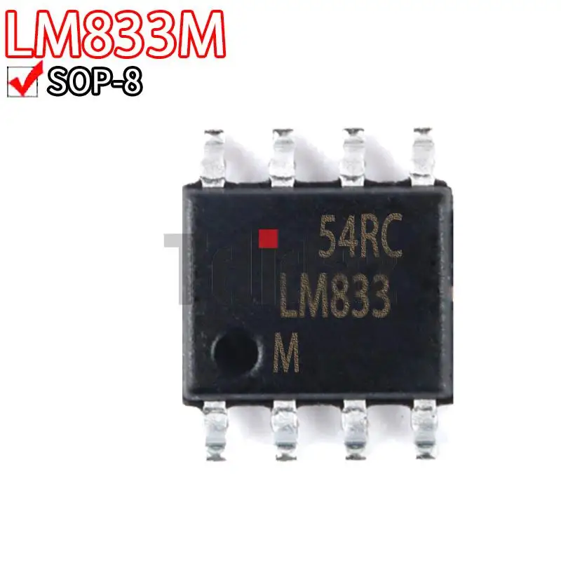 

10 шт. LM833M SOP-8 LM833MX SOP8 LM833 SOP