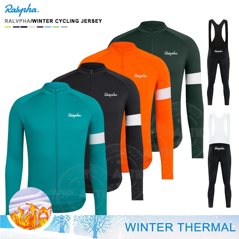 

New 2023 Men's Winter Raphaful Cycling clothing Thermal Fleece Long Sleeve Cycling Shirt Cycling Jersey Pro Cycling Kit Ciclismo