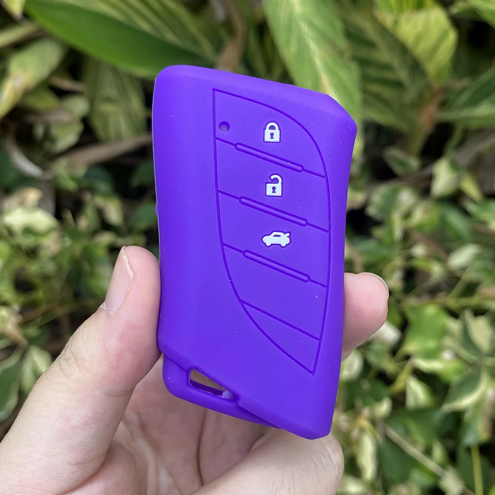 

3-кнопочный силиконовый защитный чехол для автомобильного ключа для Lexus NX200 LC GS RX300 ES IS LX RC UX260h LS500h LS500 LC500 LC500h Брелок