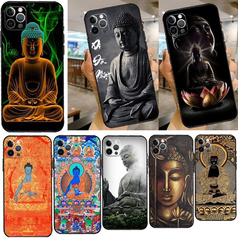 Буддизм Sakyamuni Buddha ZEN для iPhone 14 12 13 Pro X XS XR 7 8 Plus 11 Max SE2 Funda Coque Capa чехол с полным