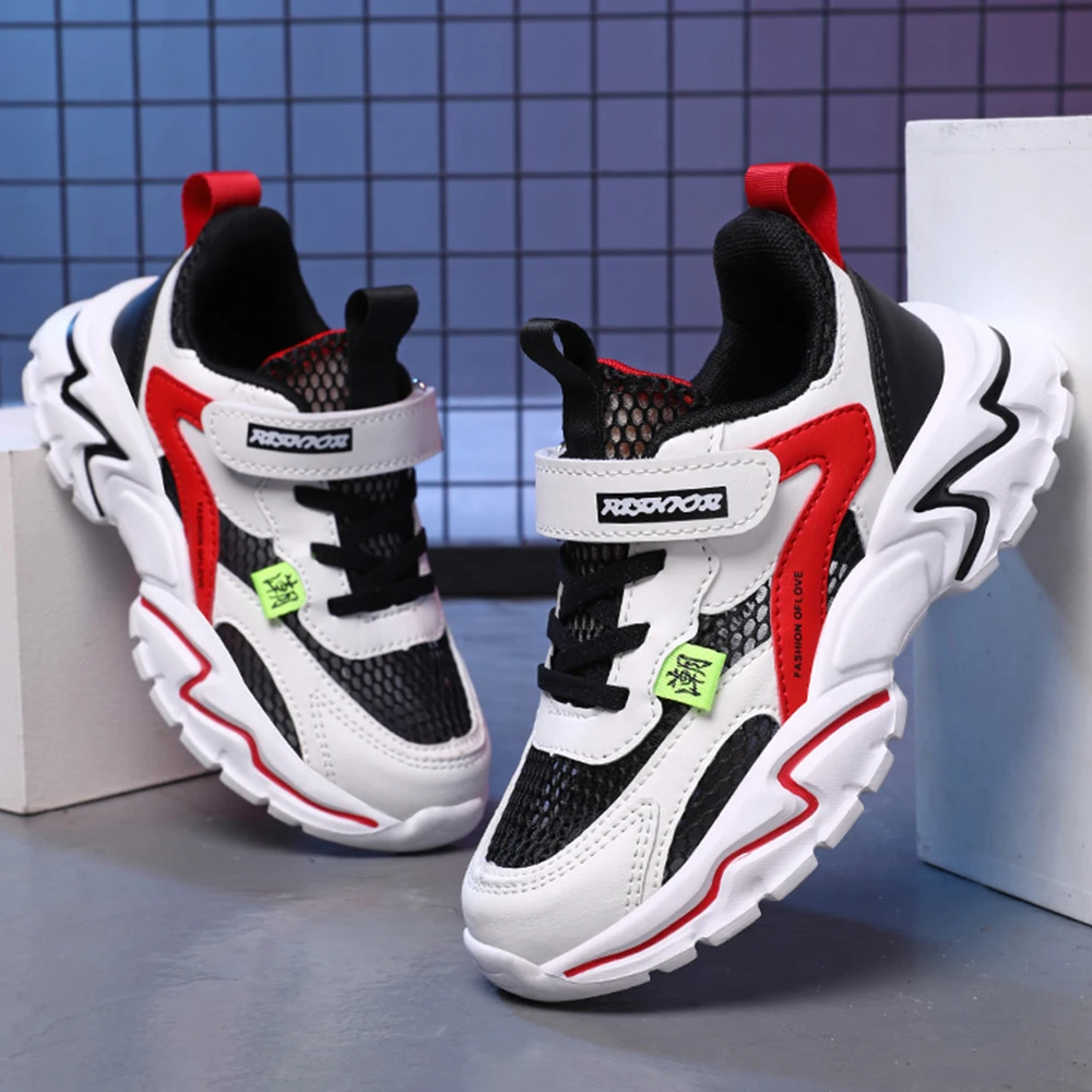 Fashion Children's Sports Shoes Four Seasons Boys' Running Leisure Breathable Outdoor Kids Shoes Lightweight Sneakers Shoes28-40