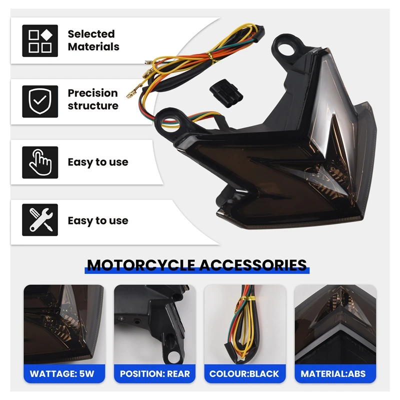 Задний фонарь мотоцикла светодиодный сигнал поворота задний тормоз стоп-сигнал