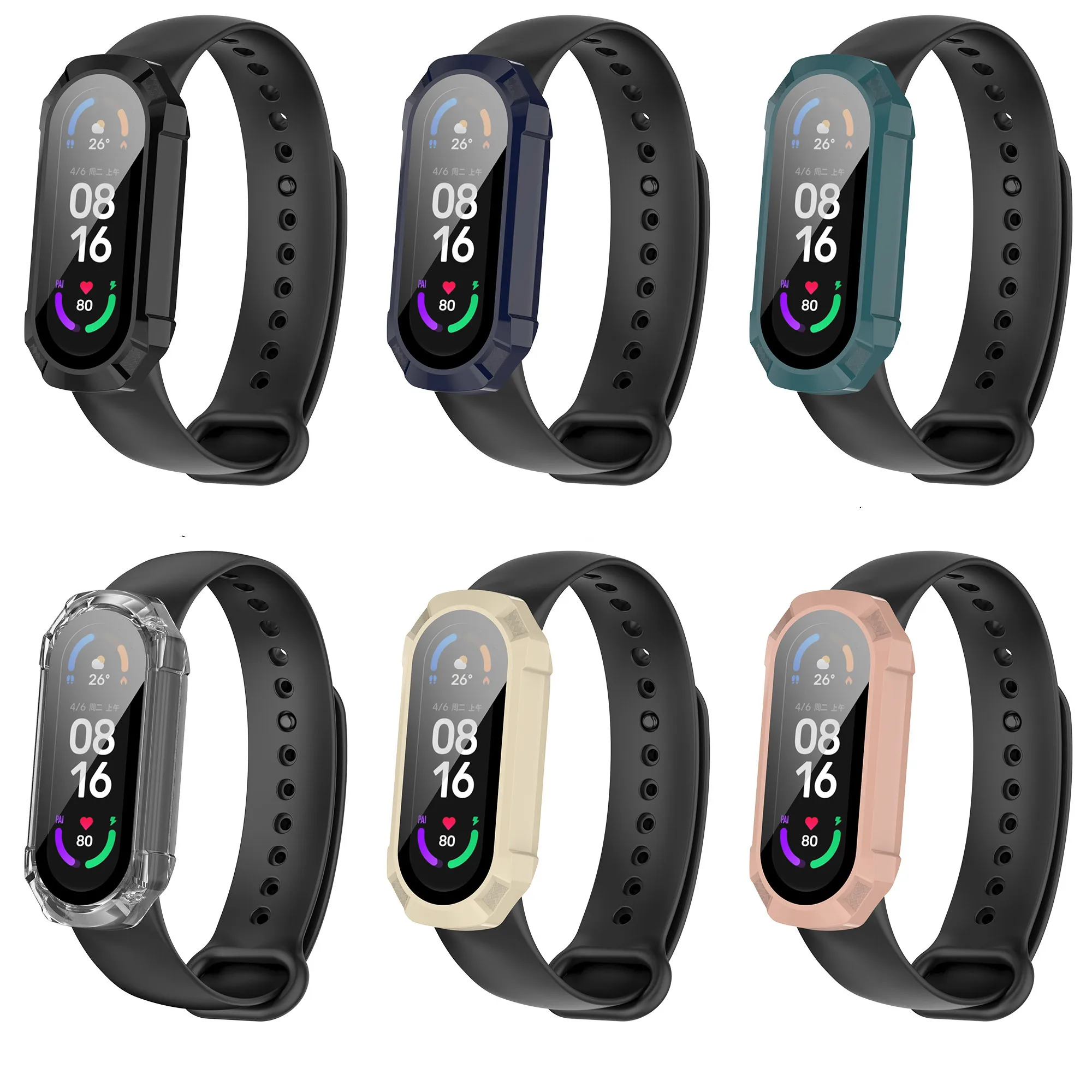 

Чехол из закаленного стекла и поликарбоната для Xiaomi Band 7/7nfc, чехол 47 мм, защита для экрана Xiaomi Band series 7/7nfc, аксессуары для часов, инструменты