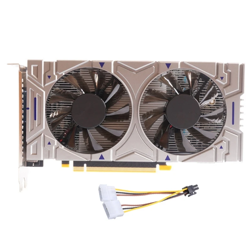 

Portable GTX550Ti 4GB GDDR5 128 Bit Direct Gaming Graphics Card PCI Express 2.0 with Twin Cooling Fan for Computer Games B2RC