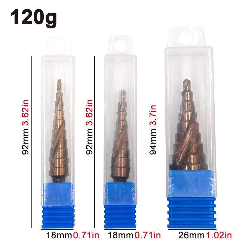 

M35 Кобальтовое Лестничное Сверло С Шестиугольным Спиральным Отверстием Для Сверления Металла Из Нержавеющей Стали