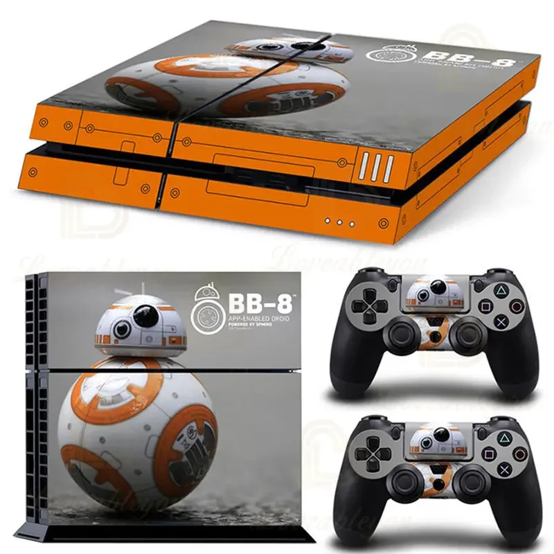 Фото Виниловая наклейка на игровую консоль Mandalorian BB-8, наклейка для PlayStation 4, PS4, игровой блокнот, чехол с принтом, защитная пленка Para №3