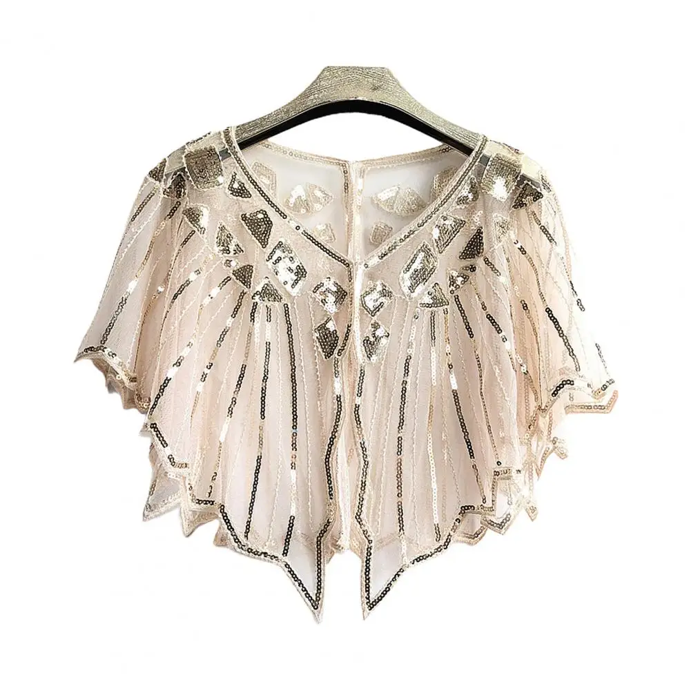 Удобная летняя шаль для бала в западном стиле с блестками и бусинами - купить по
