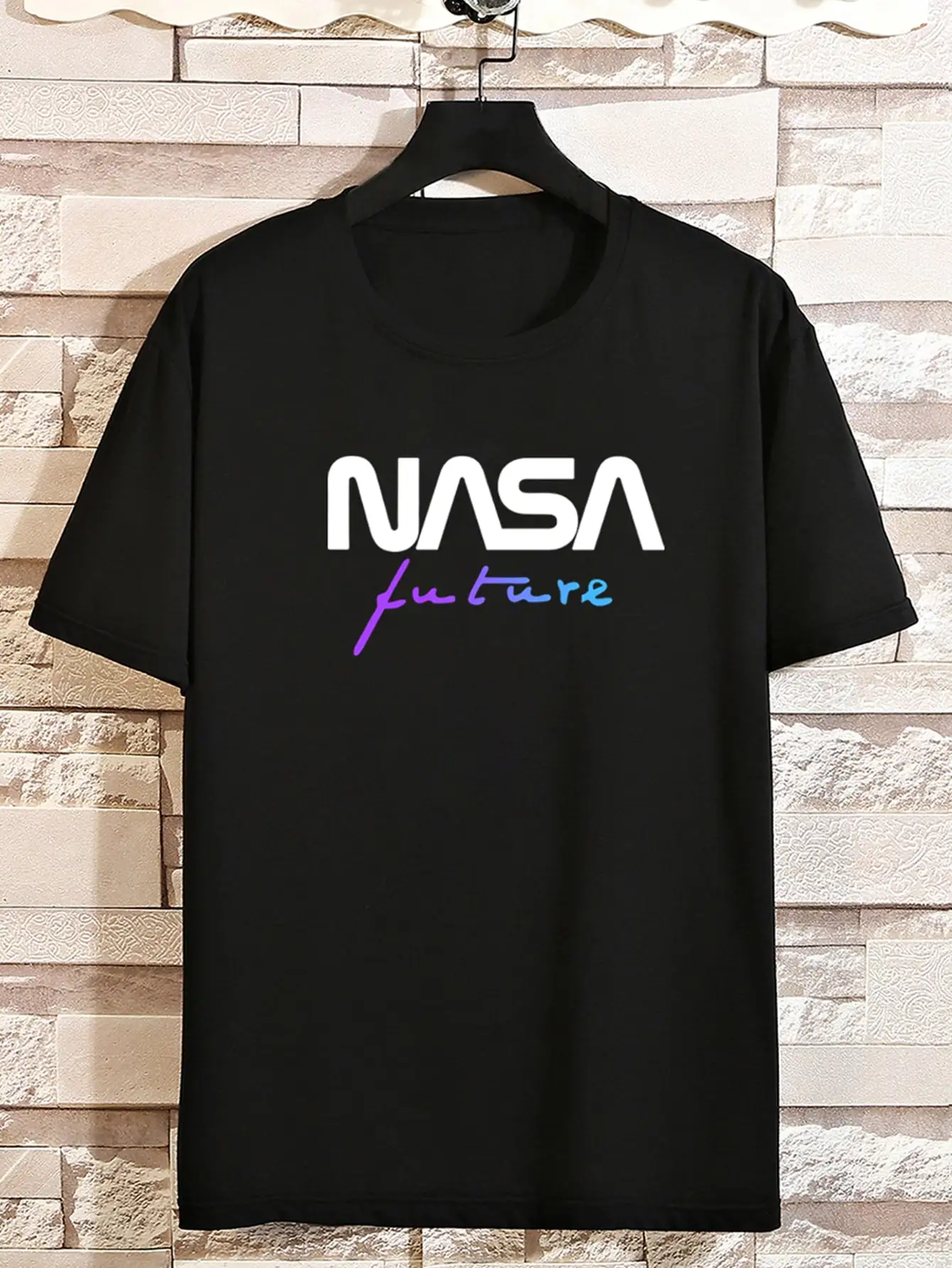 

New summer round neck pullover printed short-sleeved T-shirt casual top trendy