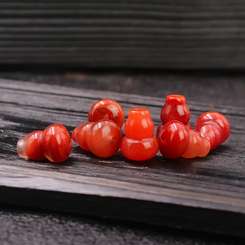 Натуральный южный красный агат Liangshan резная тыква разбросанные бусины подвеска