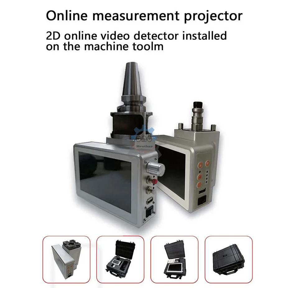 Micron-scale online measurement projector electrode correction EDM microscope 100-150 times detection interface ER/3R/Bt30/Bt40