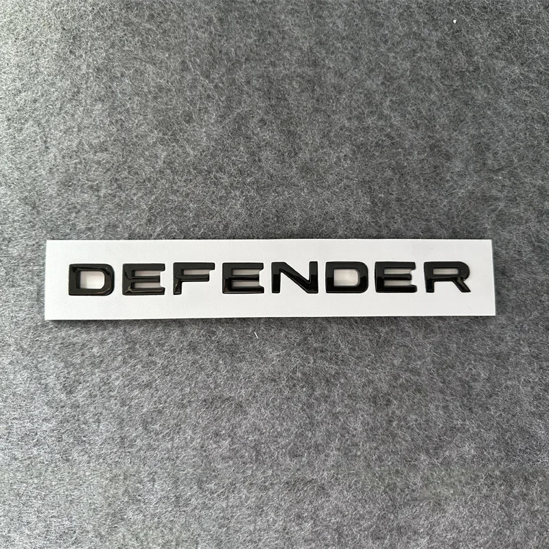 

3d ABS логотип Defender с буквами, эмблема на передний капот автомобиля, наклейка на багажник для Land Rover Defender, наклейка 2020 2021 2022 2023, аксессуары