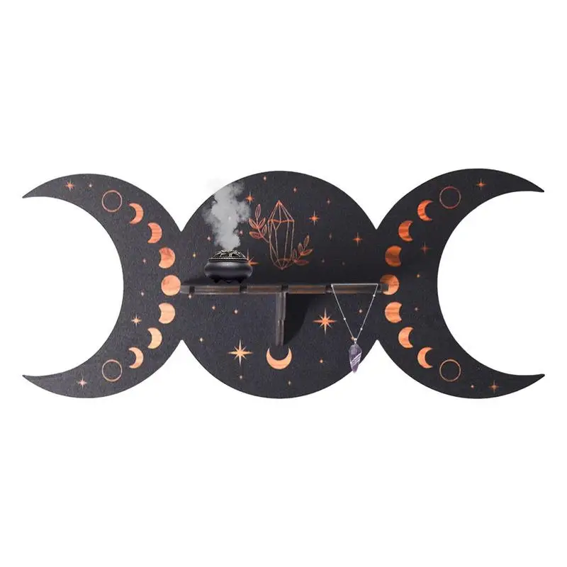 

Подставка для демонстрации из хрустального камня, деревянный держатель для медитации, Луны, с пряжками, семейный Настенный декор для спальн...