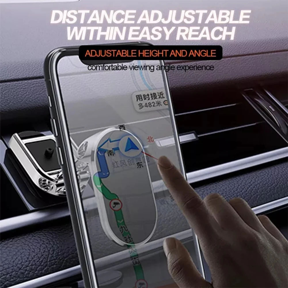 

Strong Magnetic Folding Phone Holder 360° Rotation Car Phone Holder For Car Cell Phone Automobile Cradles Car Phone Mount XH8Z
