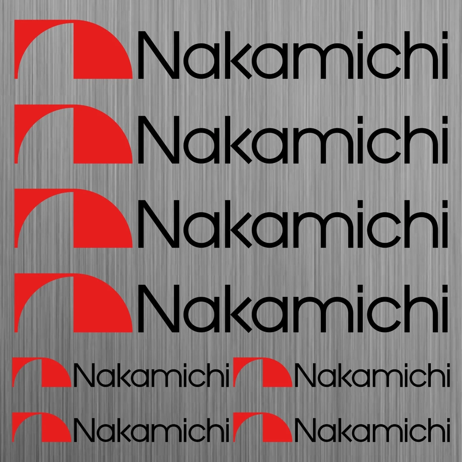 

For 1Set Nakamichi sticker decal car set 8 Pieces