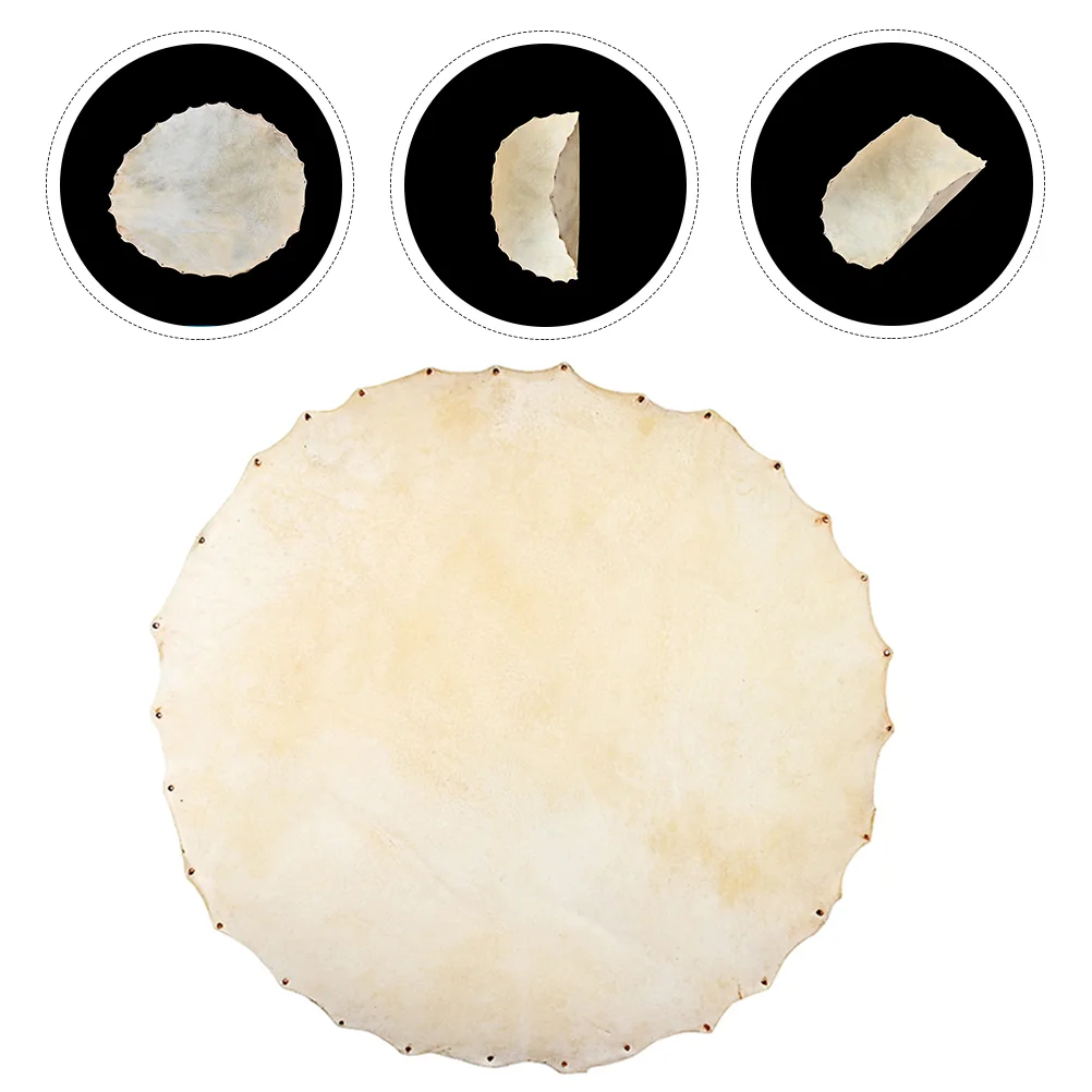 

Drum Head Skin Instrument Musical Accessories Replacement Goat Fittings Heads Sheepskin Accessory Parts African Drums Skins