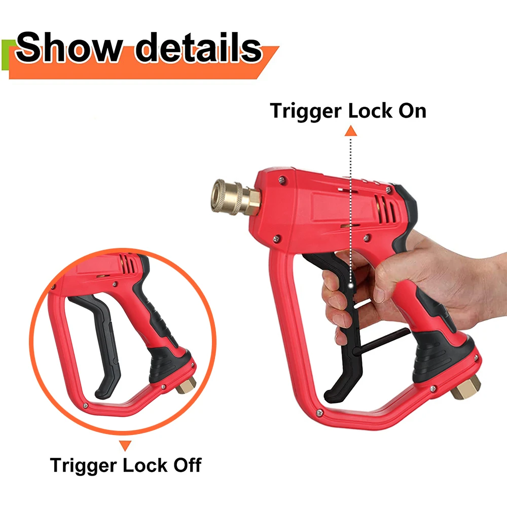 Пистолет для мойки высокого давления набор ручной 5 насадок диаметром 1/4 дюйма 35