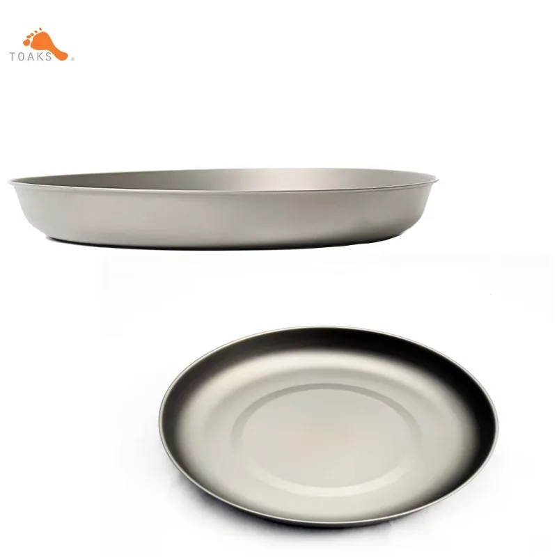 Титановая тарелка TOAKS 2 шт. сверхлегкие тарелки PLT-190 посуда для кемпинга кухонная