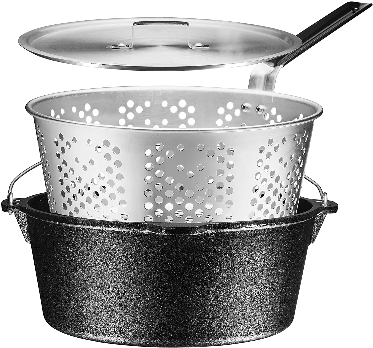 

| Pre-Seasoned Cast Iron 9 Quart Stock Pot Dutch Oven