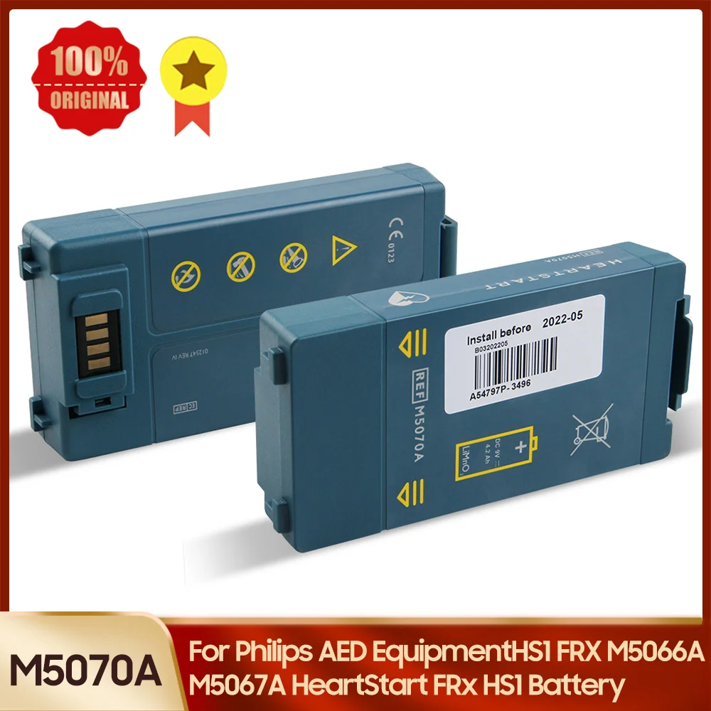 New Original Battery for Philips AEDHS1 Equipment FRX M5070A M5066A M5067A HeartStart FRx HS1 Replacement Battery