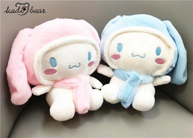 

Sanrio Cinnamoroll Scarf Dressing Lovely Kawaii Doll Gifts Toy Model Anime Figures Collect Ornament