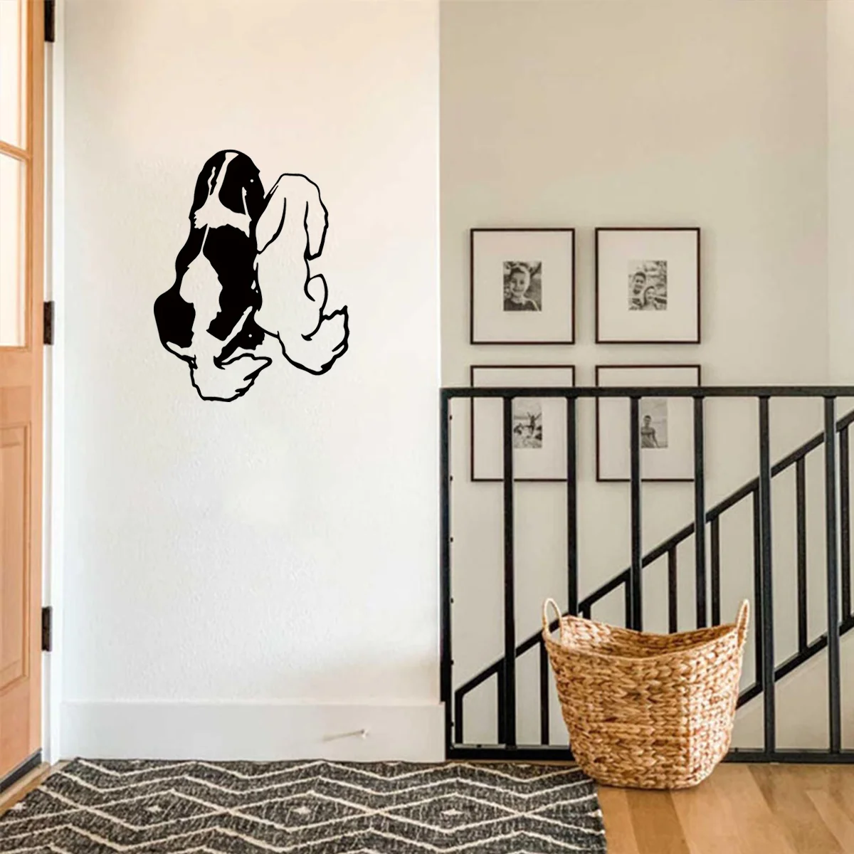 Украшение CIFBUY милая собака металлическая настенная подвеска искусство железная