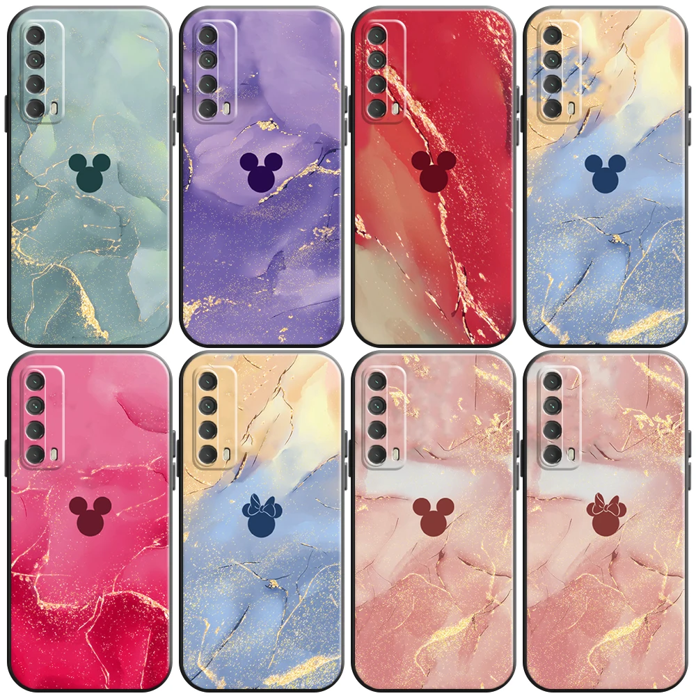 

Disney Watercolor Mickey Mouse Phone Case For Huawei Honor 7 8 9 7A 7X 8X 8C V9 9A 9X 9 Lite 9X Lite Funda Liquid Silicon Back
