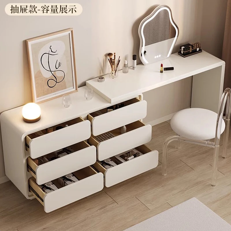 Роскошные комоды в кремовом стиле шкаф для макияжа с выдвижным ящиком винтажные