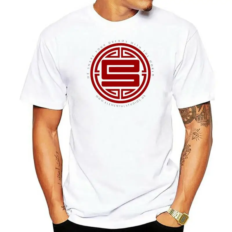 

Mens T Shirt Elemental Studios Red Seal Logo Casual Tees 100% Cotton O-Neck Short Sleeve Summer Tops Shirt NEW YEAR DAY