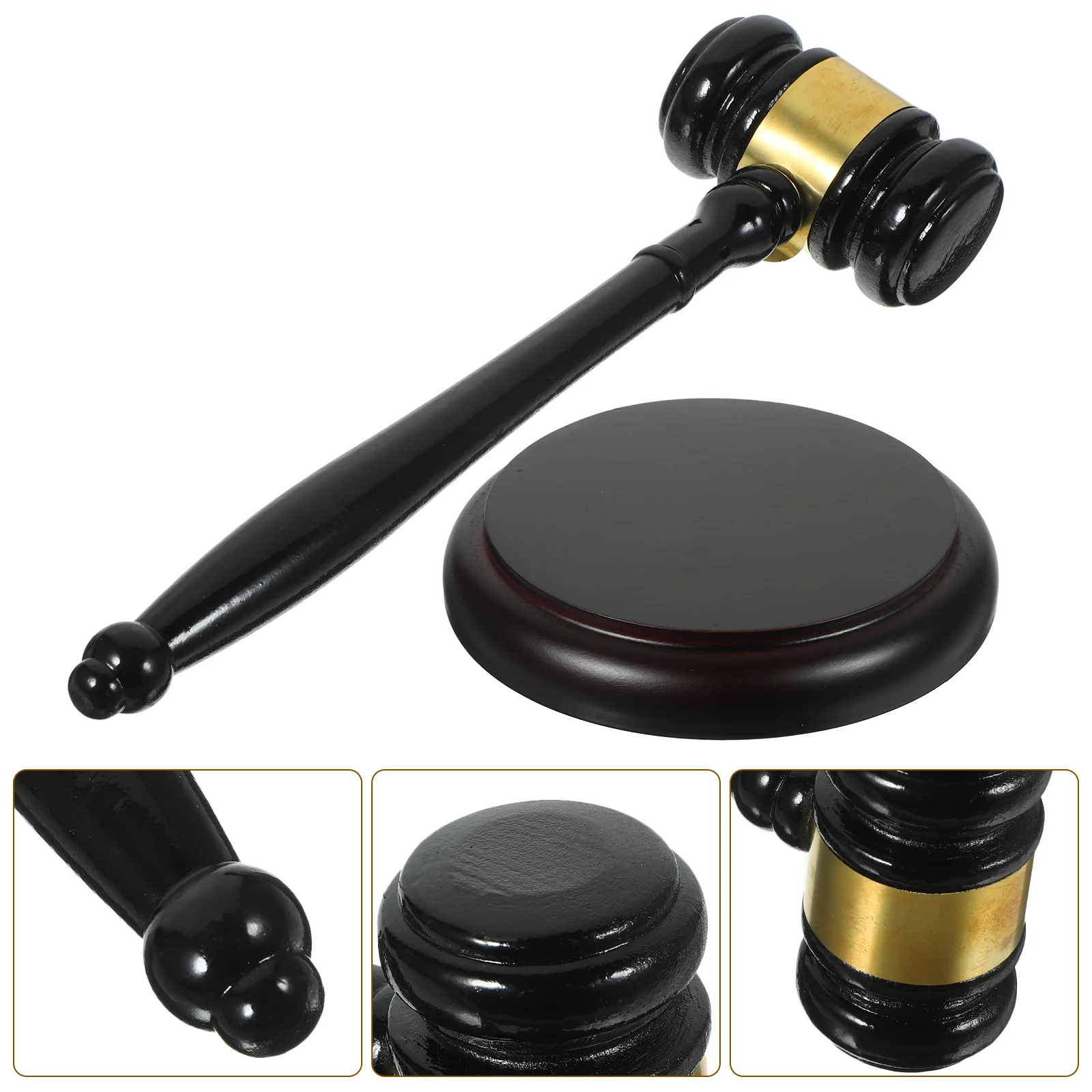 

Gavel Ornament Auction Hammer Solid Wood Judge Gavels Accessory Wooden Child Court Hammers