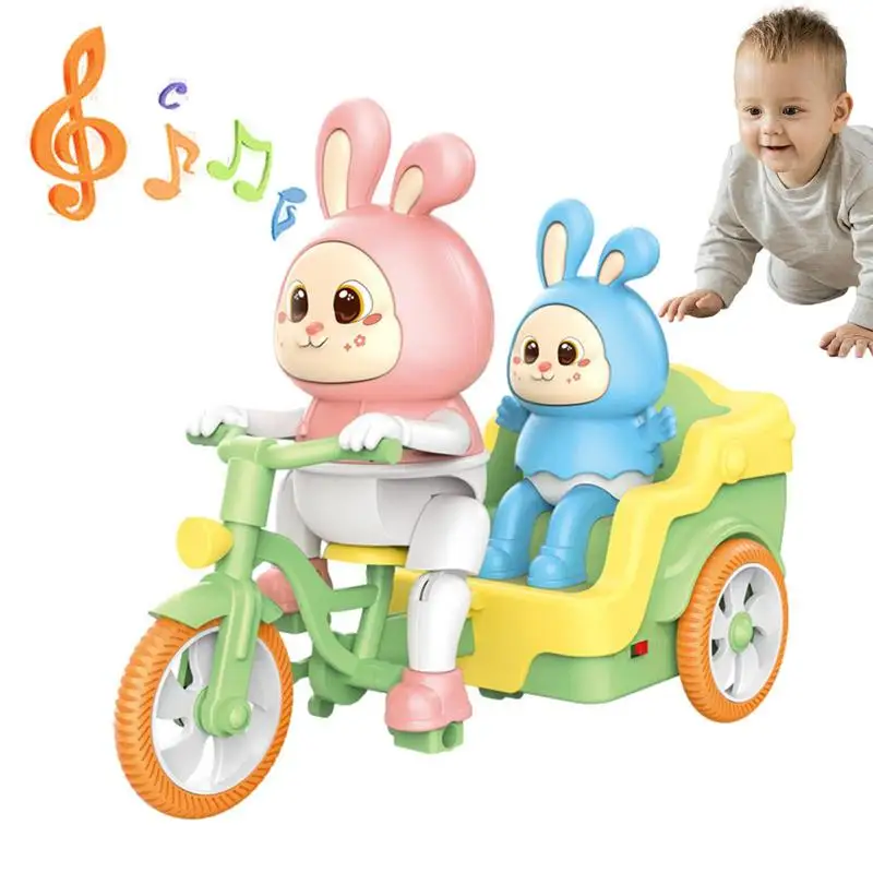 

Electronic Bunny Tricycle Toy Interactive Rabbit Tricycle Toys For Kids Portable Educational Interactive Bunny Tricycle Toys For