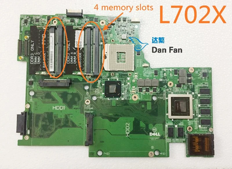 

CN-0TXP27 TXP27 For DELL XPS 17 L702X Laptop Motherboard DAGM7CMBAE1 Mainboard 100% Tested Fully Work