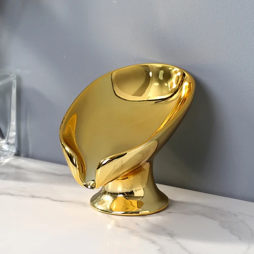 

Керамическая мыльница золотая и серебряная