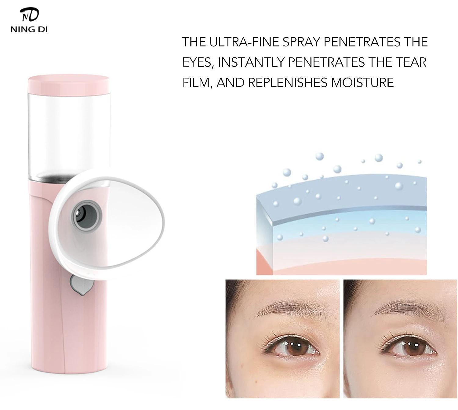 Спрей для лица портативный спрей глаз мини-парогенератор холодного тумана с