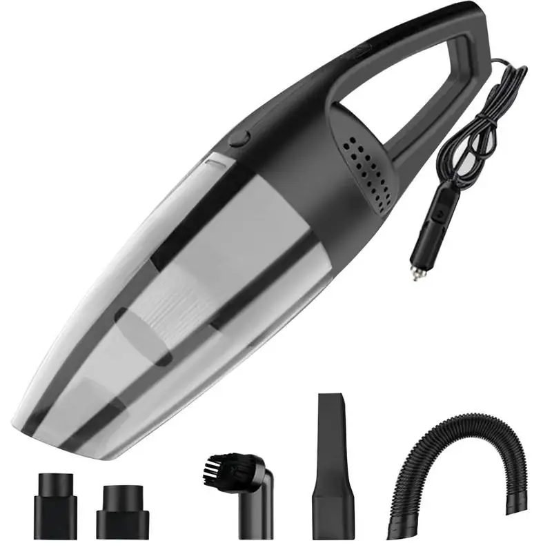 

High Power Car Vacuum Cleaner Easy To Clean Wired Handheld Car Vacuum Easy To Use Auto Accessories Kit For Interior Detailing