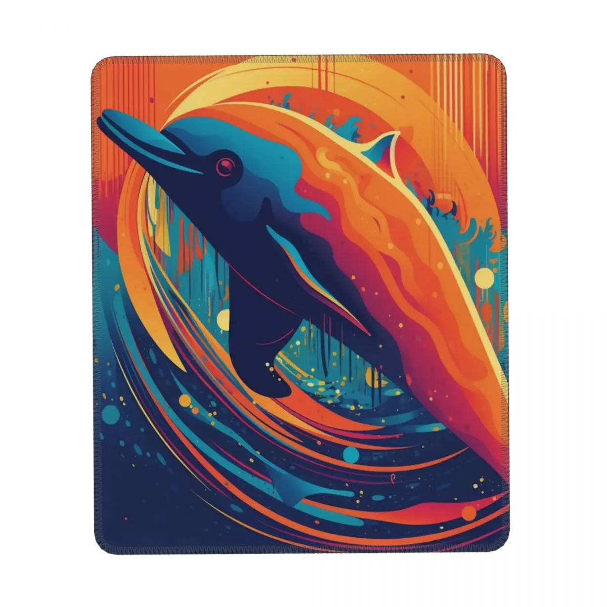 

Dolphin Vertical Print Mouse Pad Illustration Colorful Desktop Rubber Mousepad Simple Anti Fatigue Custom Mouse Pads