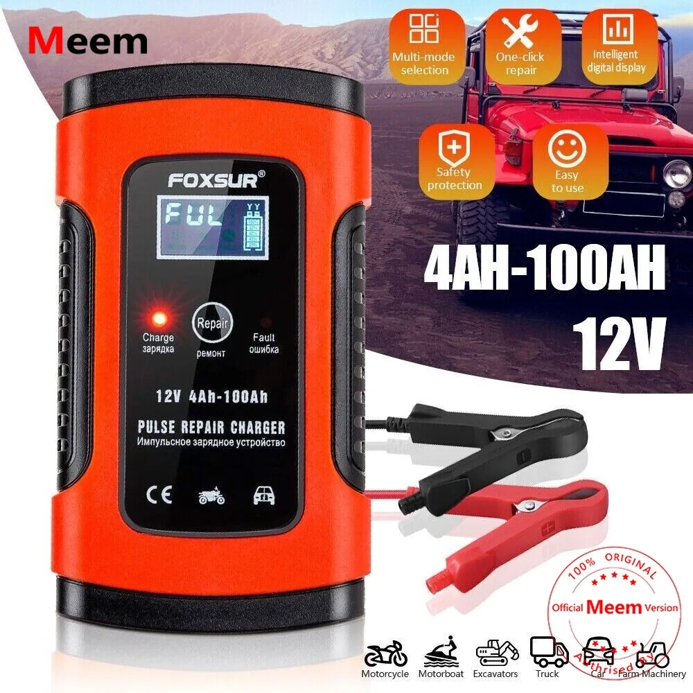 

12V 5A Automatic Car Battery Charger Intelligent Pulse Repair Starter