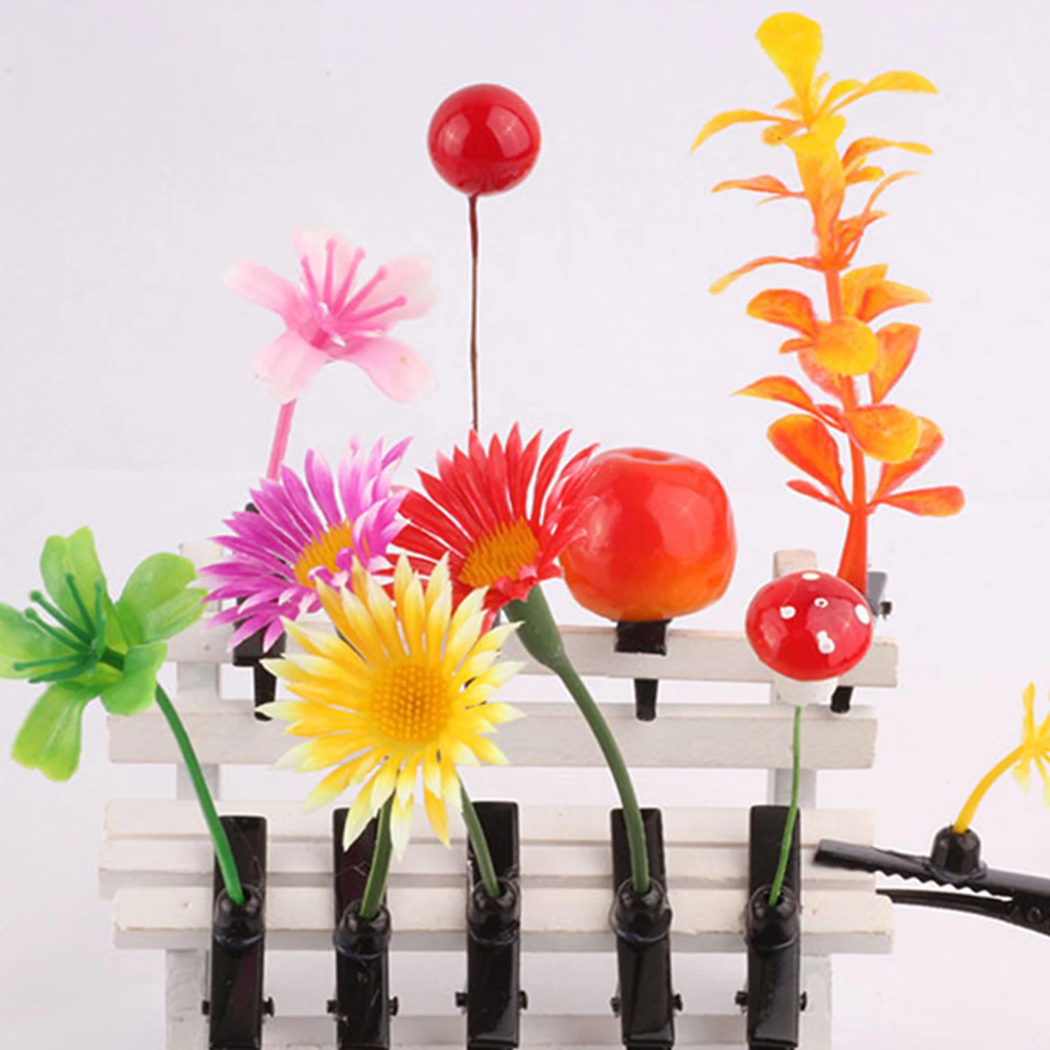 

10Pcs/Set Simulated Plants Hairpins Women Girls Cute Bean Sprouts Flower Butterfly Hairpin Hair Clips Set Hair Styling Tool